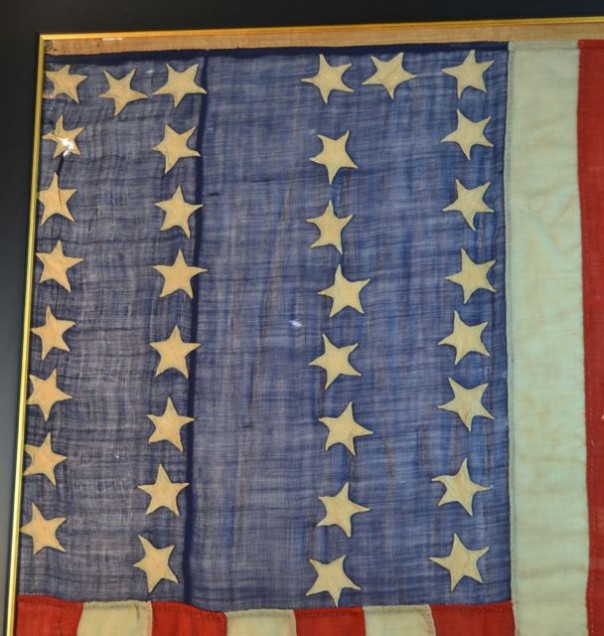 34 Star Flag Hand Sewn Civil War SKU 10242 / SOLD Historical Americana