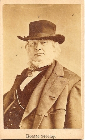 CDV OF HOMER GREELEY IMAGE