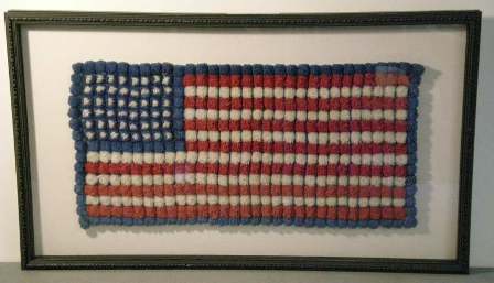 FOLK ART FLAG 48 STARS IMAGE