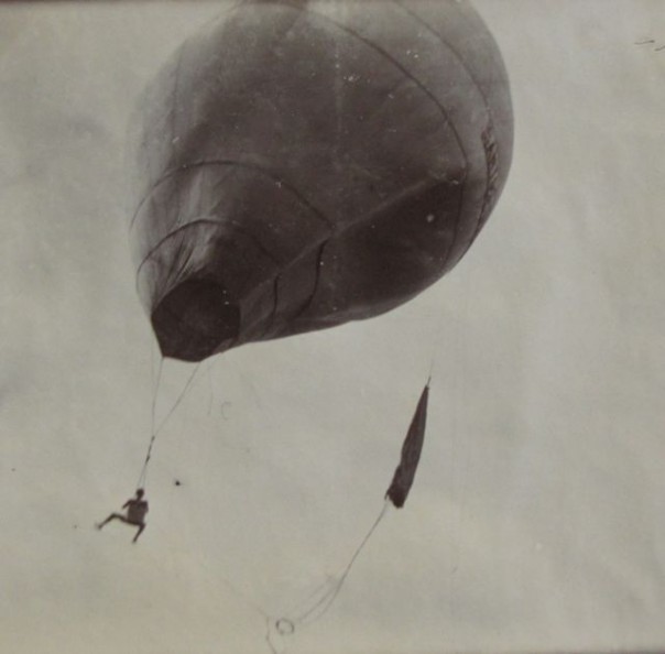 Early Photograph of Hot Air Balloon