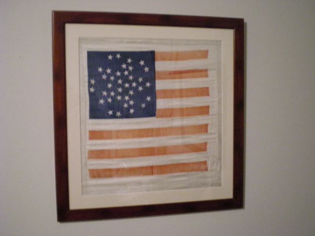 ANTIQUE 38 STAR FLAG IMAGE