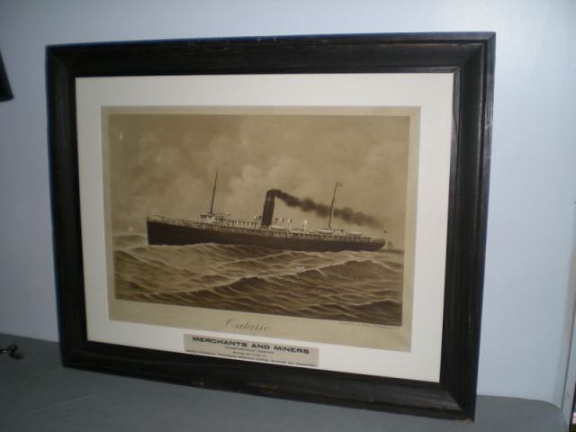 LITHOGRAPH OF STEAMSHIP IMAGE