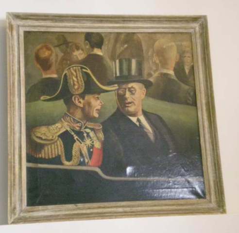 LISTED ARTIST PAINTING OF FDR IMAGE