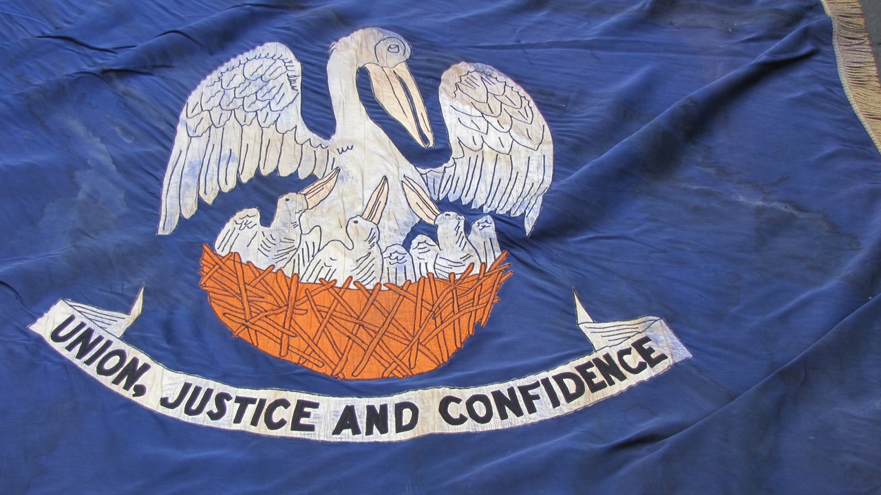 Louisiana Flag Vintage Fade' Men's T-Shirt