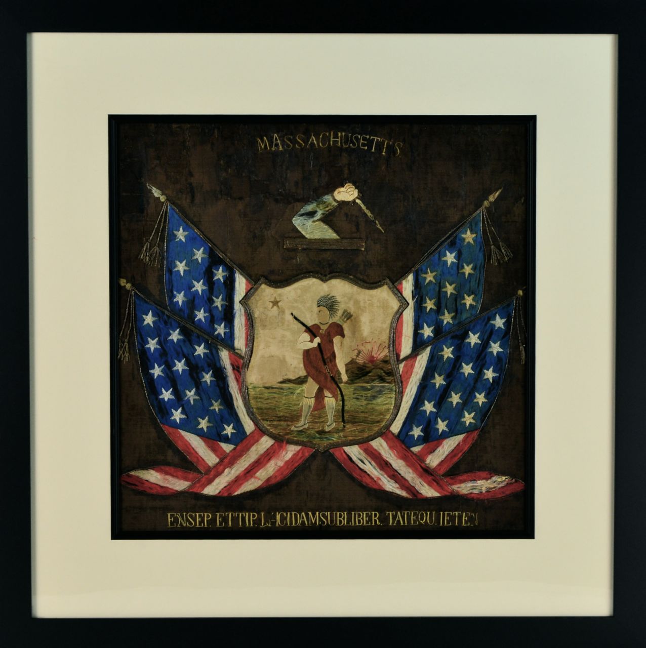 MASSACHUSETTS STATE SEAL ANTIQUE IMAGE