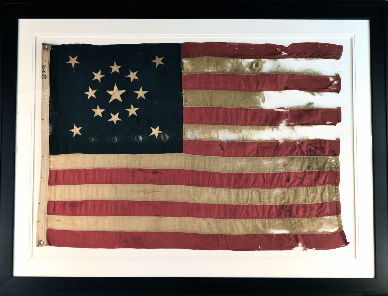 13 STAR ANTIQUE FLAG IMAGE