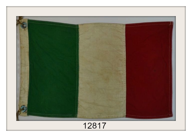 VINTAGE NAUTICAL BOAT FLAG Italy