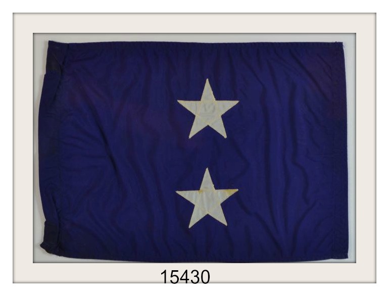 OLD 2 STAR ADMIRALS FLAG IMAGE