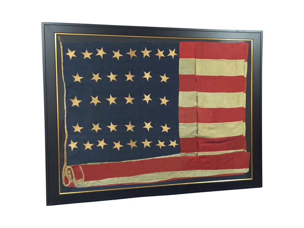 Antique 34 Star Civil War Flag IMAGE