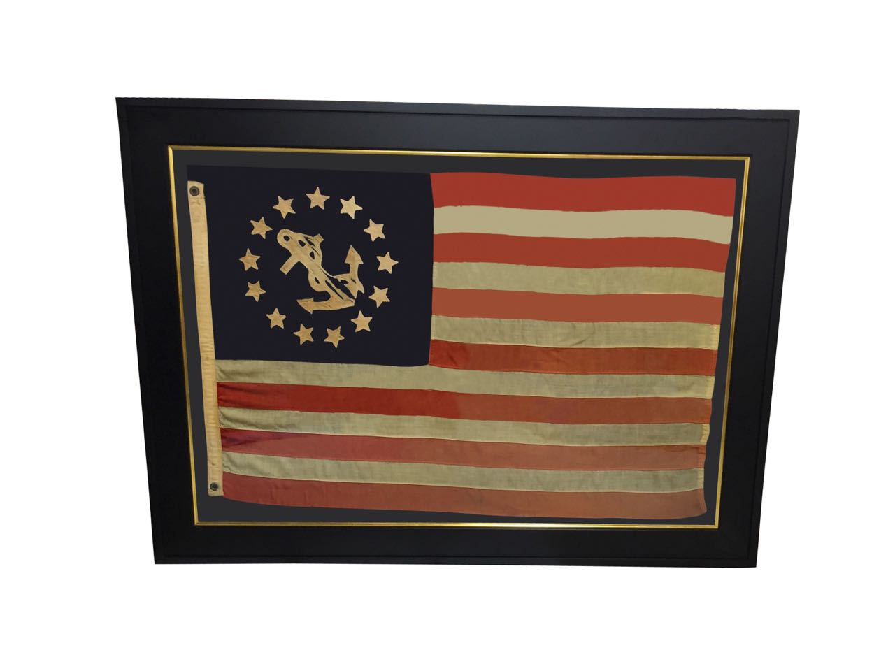 Antique 13 Star Boat Flag IMAGE