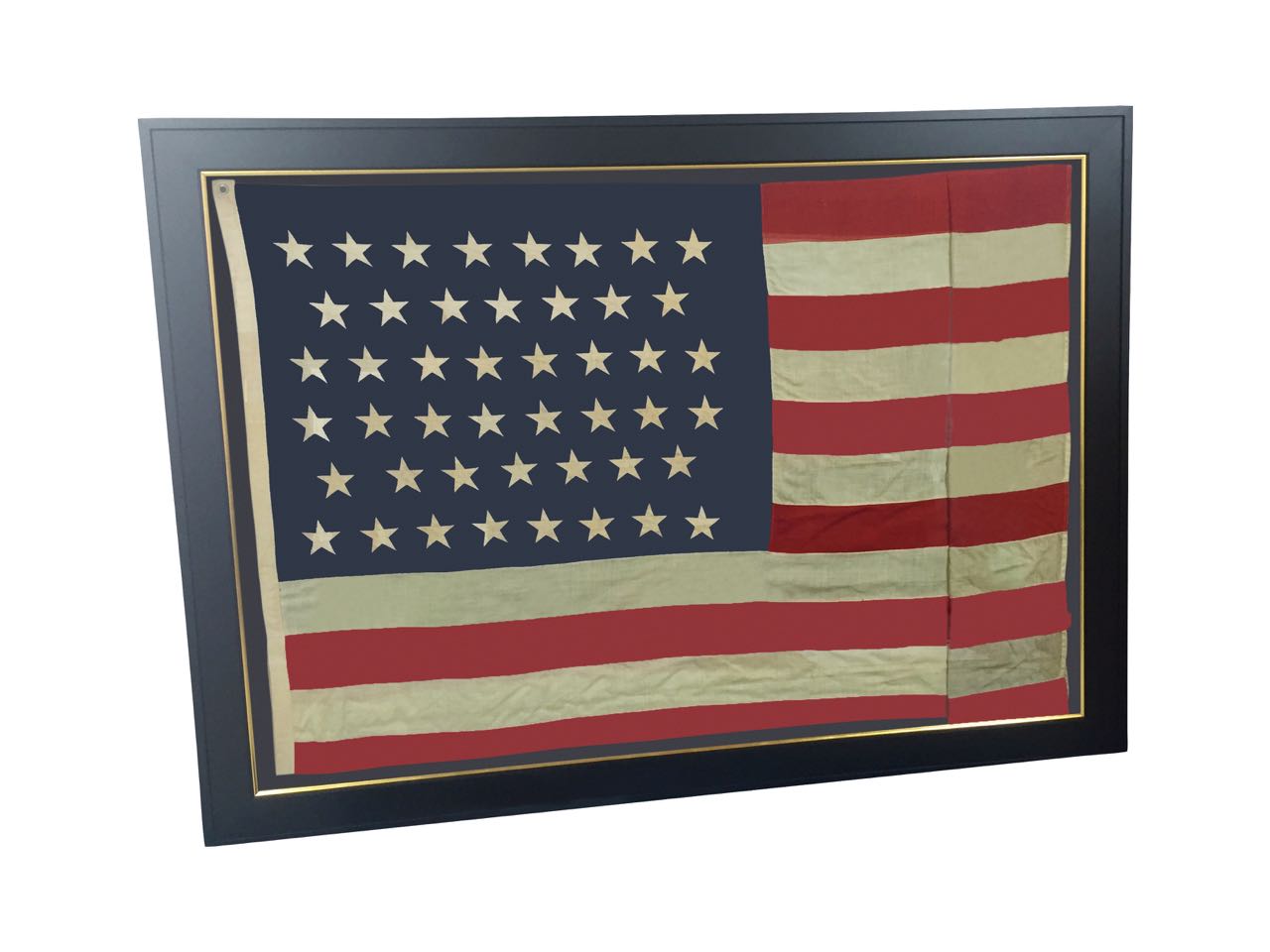 ANTIQUE 45 STAR FLAG IMAGE