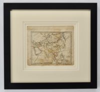 Antique framed map of Asia