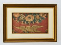 Silk Eagle Textile Circa 1840