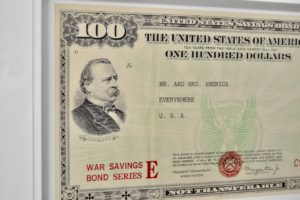 Large Vintage US Bond Bank Poster