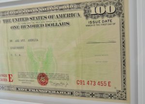 Large Vintage US Bond Bank Poster