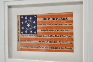 Antique 13 Star Advertising Card with Flag