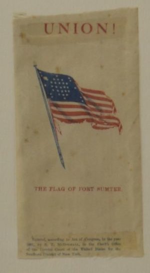 Civil War Silk Ribbon Fort Sumpter