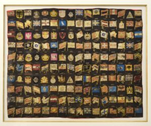 Antique Collection of Tobacco Silks International Flags