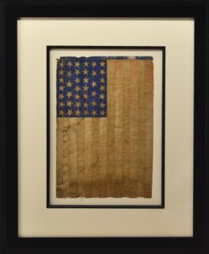 ANTIQUE 40 STAR AMERICAN FLAG