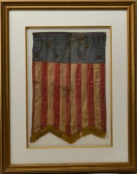 13 STAR HAND SEWN CIVIL WAR PATRIOTIC BANNER