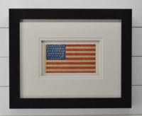 ANTIQUE 45 STAR AMERICAN FLAG