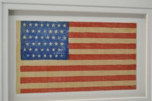 ANTIQUE 45 STAR AMERICAN FLAG