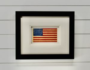 ANTIQUE 45 STAR AMERICAN FLAG