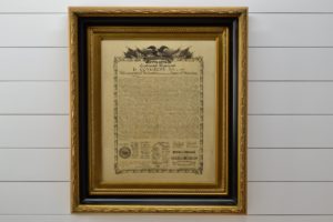 ANTIQUE DECLARATION OF INDEPENDENCE DATED 1874