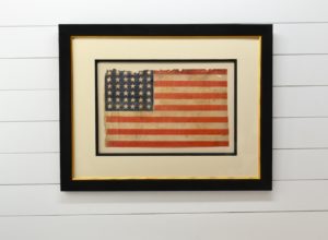 ANTIQUE 36 STAR CIVIL WAR AMERICAN FLAG