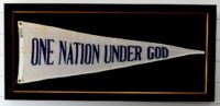 67 Year Old - "One Nation Under God" Wool Banner