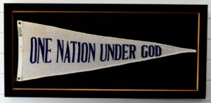 67 Year Old - "One Nation Under God" Wool Banner