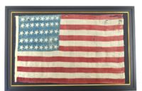 Rare Antique 40 Star American Flag / #15748