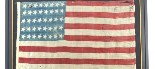 Rare Antique 40 Star American Flag / #15748