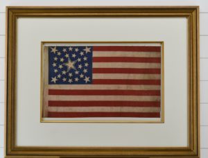 Rare Antique 30 Star American Flag with "Halo" Star Arrangement