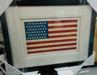 VINTAGE FRAMED 48 STAR FLAG FOR CHRISTMAS GIFT