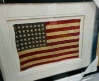 VINTAGE FRAMED 48 STAR FLAG FOR CHRISTMAS GIFT #9874A